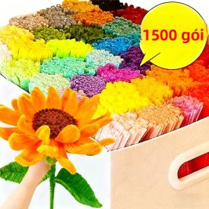 Dây Len Nhiều Màu Que Làm Đồ Thủ Công 100-1500 Chiếc Que Xoắn Mềm Mại Dành Cho Trẻ Em Đồ Thủ Công Mỹ Nghệ Trang Trí