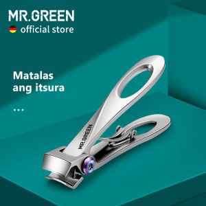 MR.GREEN Nail Clippers Wide Jaw Opening Stainless Steel Fingernail Clipper Thick Hard Toenail Cutter Manicure Scissors tools