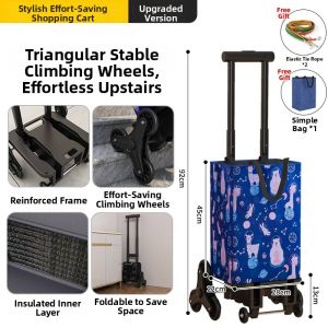 SIVASS | Folding Shopping Cart Stair Climbing