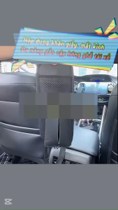 🚗🧺 HỘP ĐỰNG KHĂN GIẤY – MẮT KÍNH – ĐIỆN THOẠI CẬP GHẾ LÁI PHỤ