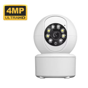 4MP WiFi Indoor Security Cam PTZ Baby Monitor Camera Two-Way with Voice Intercom & Night Vision CCTV Surveillance for Home ICSee