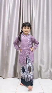 New Kebaya janggan Anak/Kebaya Anak Perempuan usia 4-12 Tahun/Kebaya Anak SD dan TK/Kebaya Brokat Anak/Kebaya Anak