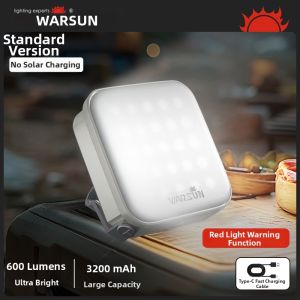 WARSUN | Portable Solar-powered Camping Lamp with Long-lasting Battery and Atmosphere Lighting