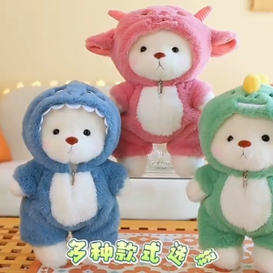 gấᴜ Bông Lena Khớp Cosplay Áo Kéo khoá Teddy Lena chân có khớp điều chỉnh như búp bê. Quà Tặng Bạn Gái K12T4