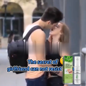 Jaysuing Mint Mouth Spray Portable Breath Freshener Clean Odor Mint Flavor Breath Freshener Spray 30ml