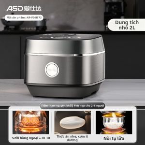 ASD | Nồi Cơm Điện Đa Năng Chống Dính Titan Hồng Ngoại Xa IH Thông Minh 2L