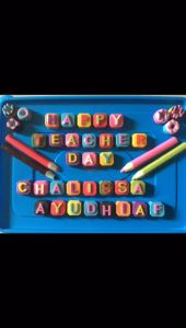 Custom Cokelat Karakter Huruf Harga Satuan pcs