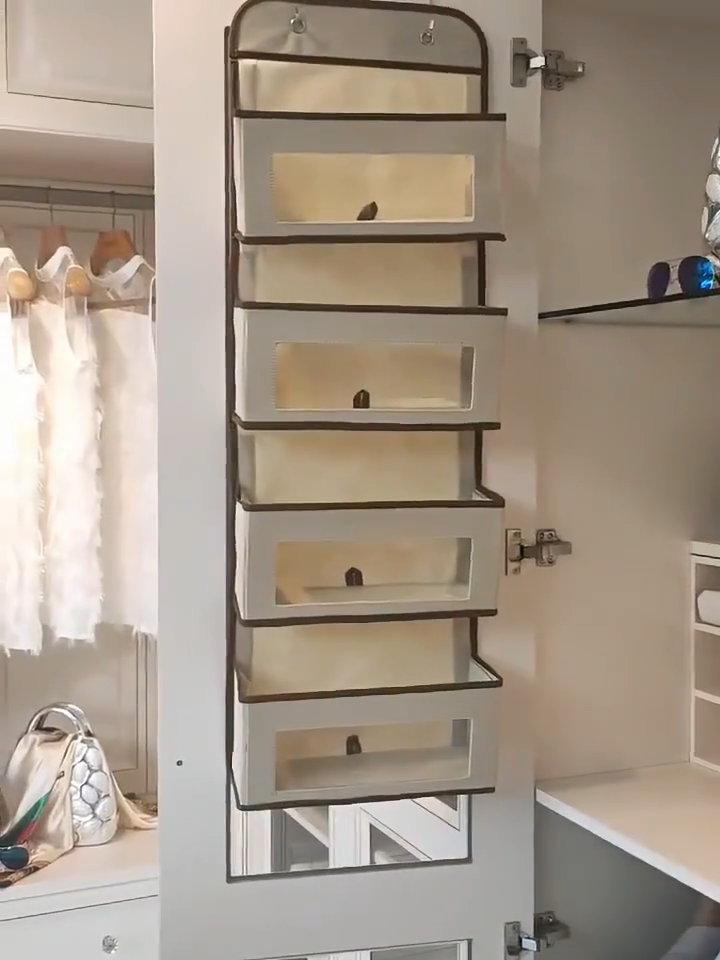 Hanging door rear storage bag - Large capacity multi-layer storage bag for miscellaneous items