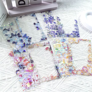 Decorative Adhesive Stickers Waterproof Oil Resistant Special Material Foil Stamping PET Elements Scrapbooking Patch Stickers Plant Flowers Vintage