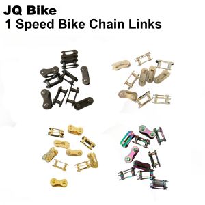 Bike Chain Master Links10 PiecesSingle Speed Removable Quick Buckle Chain Link 1 Speed Chains Replacement Repair Accessories