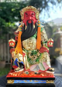 กวนอู กวนกง. เฮียบเที้ยนไต่เต่ งานไม้หอมแกะเกรดเอ นำเข้าจากจีนขนาดความสูง 12นิ้ว