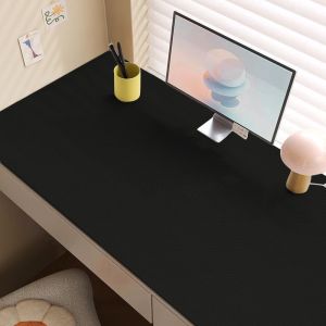 Black Matte Finish Waterproof Oil-Proof Luxury Desk Mat