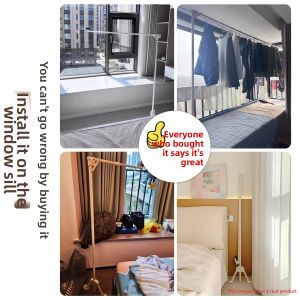 MINGZHI | Suction Cup Folding Clothes Drying Rack