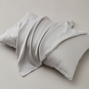 2pcs Eucalyptus lyocell Pillowcase.Silky 51*91cm Pillow Cases Breathable Solid Pillow Cover For Home All Season Use