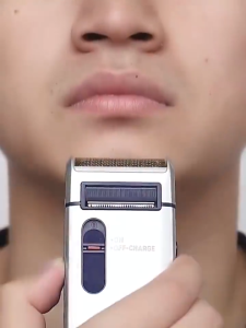 Top Seller RECHARGEABLE MENS ELECTRIC SHAVER | Portable Dry/Wet Dual Blade Razor | Compact Design for Quick & Comfortable Shaving | USB Charging Low-Noise Motor Travel-Friendly Grooming Tool | Pop-up Trimmer Foil Shaver | Ideal for Travel and Home Use.