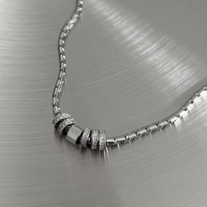 สร้อยคอไททาเนียม สร้อยคอชาย สร้อยคอหญิง เครื่องประดับแฟชั่น เครื่องประดับโซ่กระดูกไหปลาร้า ไม่ซีดจาง สไตล์เกาหลี