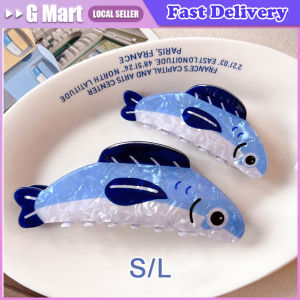 1pc New Creative Ocean Sardine Clip Hair Clip Cute Texture Shark Clip Ponytail Clip Hair Ornaments Female