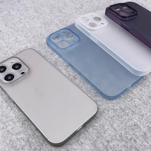 Ultra-thin Matte Translucent Phone Case For iPhone 16 15 14 13 12 11 Pro Max Hard PC Protective For iPhone 16 15 14 Plus Simplicity Shockproof Phone Casing