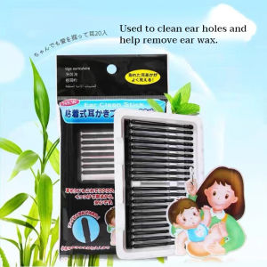 Moda Disposable Sticky Ear Swabs 20Pcs Rotational Viscosity Cleaner Stick Remove Earwax