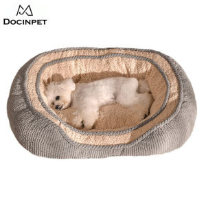 Dog Beds for Small Medium Large Dogs & Cats. Durable Washable Pet Bed Orthopedic Dog Sofa Bed Luxury Wide Side Fancy Design Soft Calming Sleeping Warming Puppy Bed Non-Slip Bottom