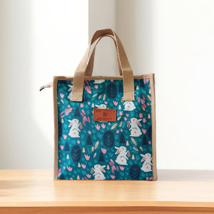 Fashionable Waterproof Handbag New Style Student Mom Carry-On Lunch Box Bag Portable Outing Bento Bag for Office Workers