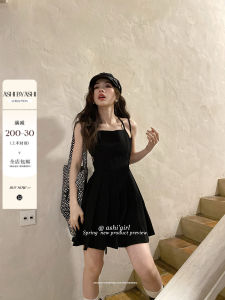 Slimming A-Line Midi Dress High Waist Pleated Skirt Womens Fashion Spring Summer Autumn Polyester Viscose Spandex Blend