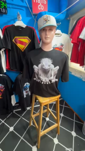 Kaos Pria Model Terkini Trending Motif 3D Bahan katun 24s Kodok Putih H0717