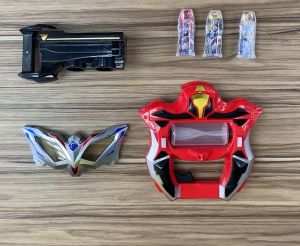Super Hero Ultraman Geed Toys Henshin Raiser Riser Capsule Glasses Figure Toys Set