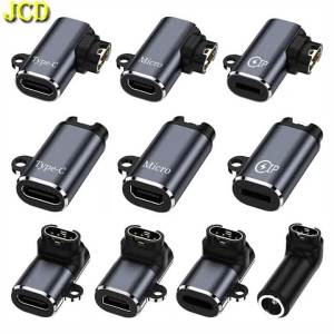 JCD | 1/3pcs Micro Type-C IOS USB to 4pin Connector Charging Adapter Plug For Garmin Fenix 7 6 5 7X 6X 5X Venu 2 Plus Watch Converter
