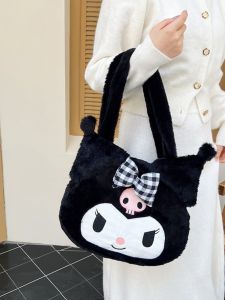 Cute Clow M Plush Bag Large Capacity Canvas Shoulder Bag Young Adult Cartoon My Melody Cinnamoroll Babycinnamoroll Handbag