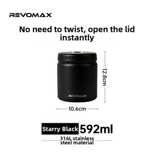 Revomax | Insulated Lunch Box Thermos Food Jar