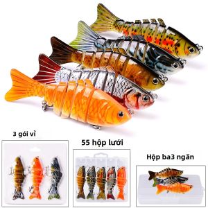 11 Chiếc Đa Khớp Wobbler 7 Đoạn Mồi Crankbait 10Cm/15.5G Nhân Tạo Mồi Câu Cá Cho Nước Mặn Đại Dương Sông Hồ