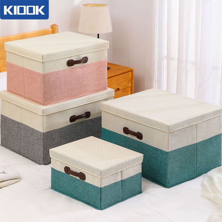 KIOOK Hộp đựng quần áo Thùng đựng quần áo Hộp Vải Đựng Chăn hộp lưu trữ ...