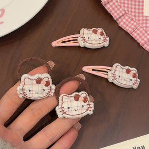 กิ๊บติดผมลายผ้าชีฟองสุดน่ารักสำหรับเด็ก กิ๊บติดผมสไตล์เกาหลี ไม่ทำลายเส้นผม หางม้า เครื่องประดับผม ตกแต่งผมด้านข้าง