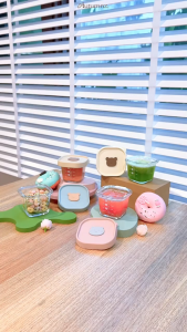 Autumnz Glass Baby Food Container with Silicone Lid 200ml LUMI Storage Cup