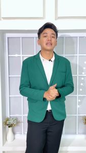 Rompi Jas Pria Warna Hijau Botol Waistcoat Korea Formal Kekinian Premium