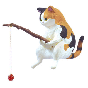 MOYINGXIONG | Fishing Cat Ornament Capsule Toy