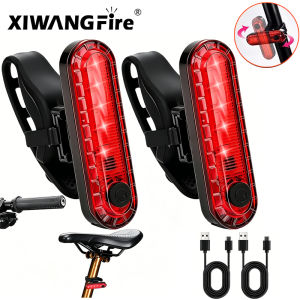 Rear Bike Tail Light USB Rechargeable Ultra Bright Taillights Fit On Bicycle Easy to Install for Cycling Safety Bicycle Light