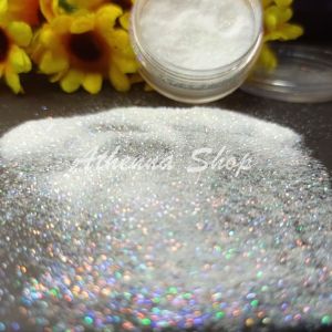Glitter White Glamour Super Lembut untuk Henna dan Nail Art