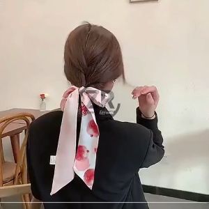 IKAT RAMBUT TALI KOREA / BANDANA HAIR RIBBON RETRO SILK SCARF SMALL TWILLY BAG/SATIN SCARF SYAL AK20 ZIORRA