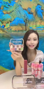 【BSIMONE官方旗舰店】BSIMONE十二色眼影盘 一盘双效哑光珠光日常通勤爆闪亮片不飞粉新手平价彩妆盘