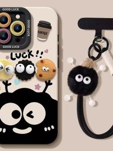 Cartoon Coal Ball Doll Phone Case for OnePlus 15/13T 12/11 Ace 5 Racing Supreme Female Angel Protective Cover Cute Ins Style Silicone