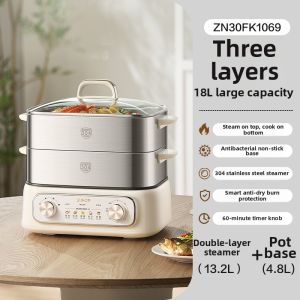 Supor | Multipurpose Home Stainless Steel Electric Steamer