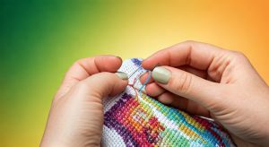 Cross Stitch Kitchenware Pattern 11CT/14CT Pre printed Unprinted Embroidered Fabric Canvas Printing Needlework Fashionable Home Decoration DIY Cross-stitch DMC Embroidered Set For Beginners