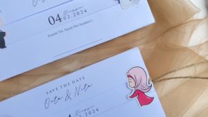 [50 pcs] Perlengkapan Pesta - Undangan Pernikahan Slide Unik