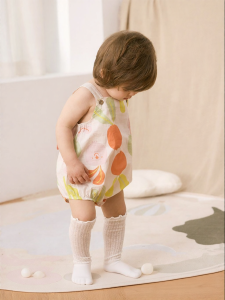 Summer Lightweight Printed Cotton Baby Bodysuit