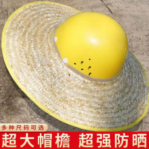 Construction Site Special Straw Hat Helmet Sun Hat Brim Sun Protection Construction Site Work Sun Hat Handy Gadget Mens Big Brim Breathable