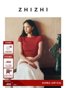 เสื้อยืดคอกลมแขนสั้นถักแบบสวมหัวสำหรับผู้หญิง ทรงเข้ารูป ผ้าฝ้ายผสม ทรงปกติ ฤดูใบไม้ผลิ 2025 สำหรับผู้หญิงวัย 25-29 ปี