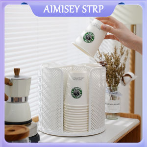Desktop 360 Degree Rotating Grid Paper Cup Holder Multifunctional Item Storage Rack Cosmetics Rack Seasoning Rack Desktop Organizing Rack