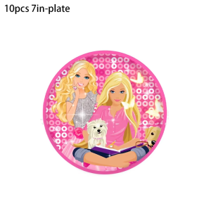 Disney | Pink Princess Theme Birthday Party Supplies - Balloons Banner - Cups Plates Tablecloths Childrens Baptism Decorations